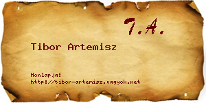 Tibor Artemisz névjegykártya
